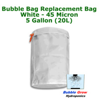 WHITE 45 MICRON 5 GALLON (20L) BUBBLE BAG FILTRATION HERBAL ICE EXTRACTION