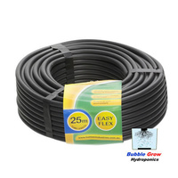 HOLMAN 4MM X 25M EYZ FLEXI TUBE BLACK SOFT HYDROPONIC OR IRRIGATION HOSE PIPE