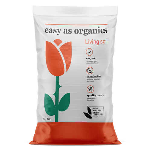 EASY AS ORGANICS LIVING SOIL 25L BAG HYDROPONICS GROWING MEDIUM GROW PLANTS